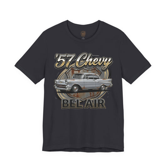 Classic Car Gift Shirt | 57 Chevy Bel Air Tee for Enthusiasts 2B