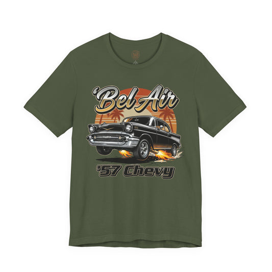 57 Chevy Fire Cruise Gift Shirt | Vintage Car Tee 10C