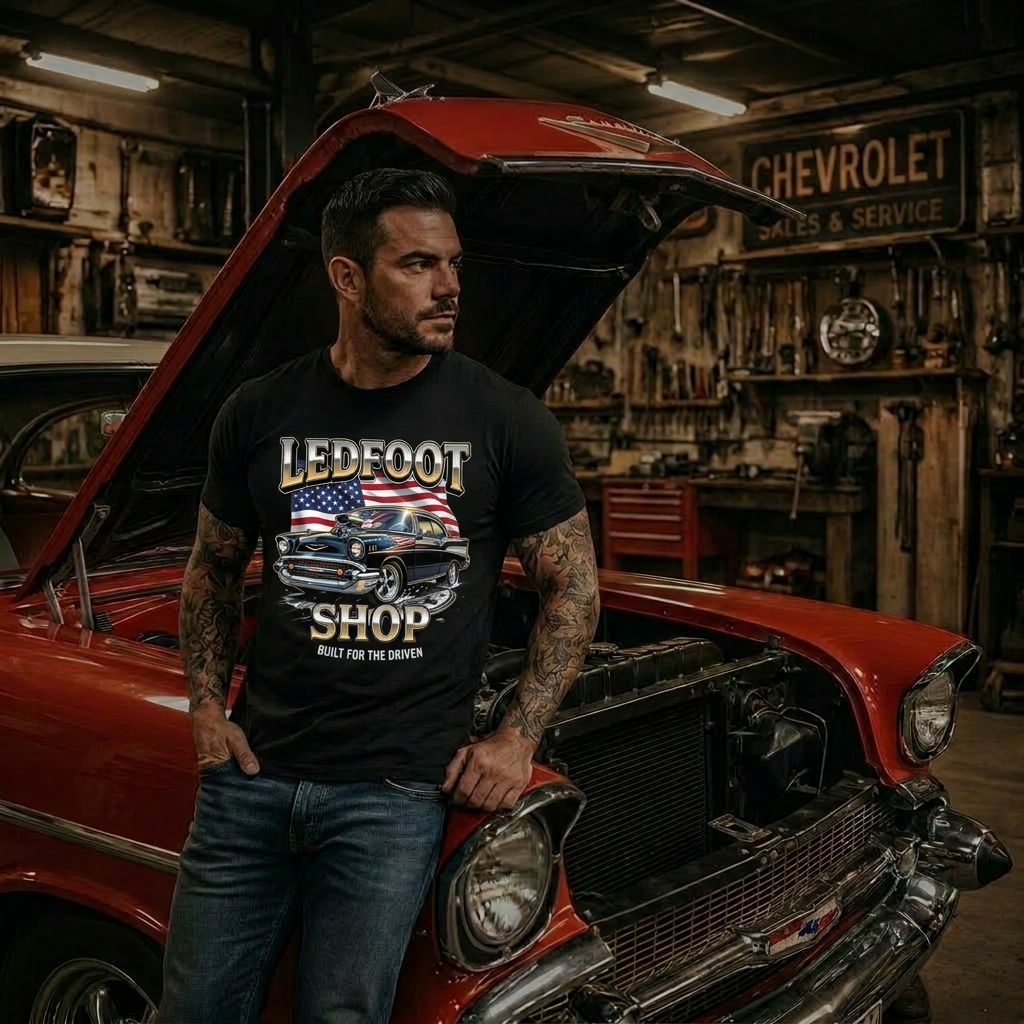 America 250 Chevy Shirt | Ledfoot Shop Tee 17D