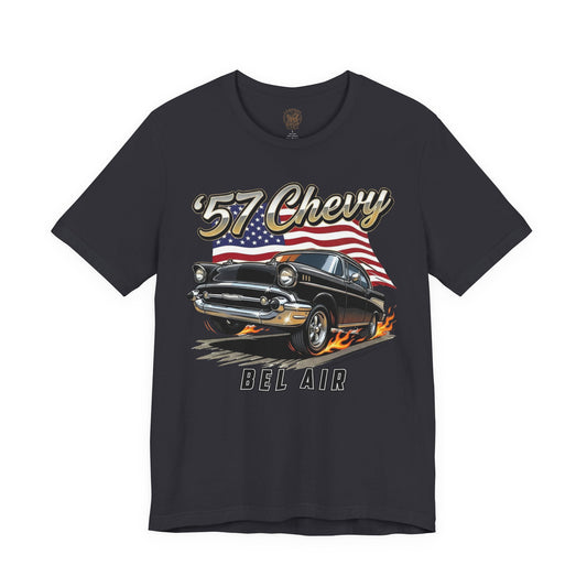 Vintage Americana 57 Chevy Shirt | Retro USA Tee 11B