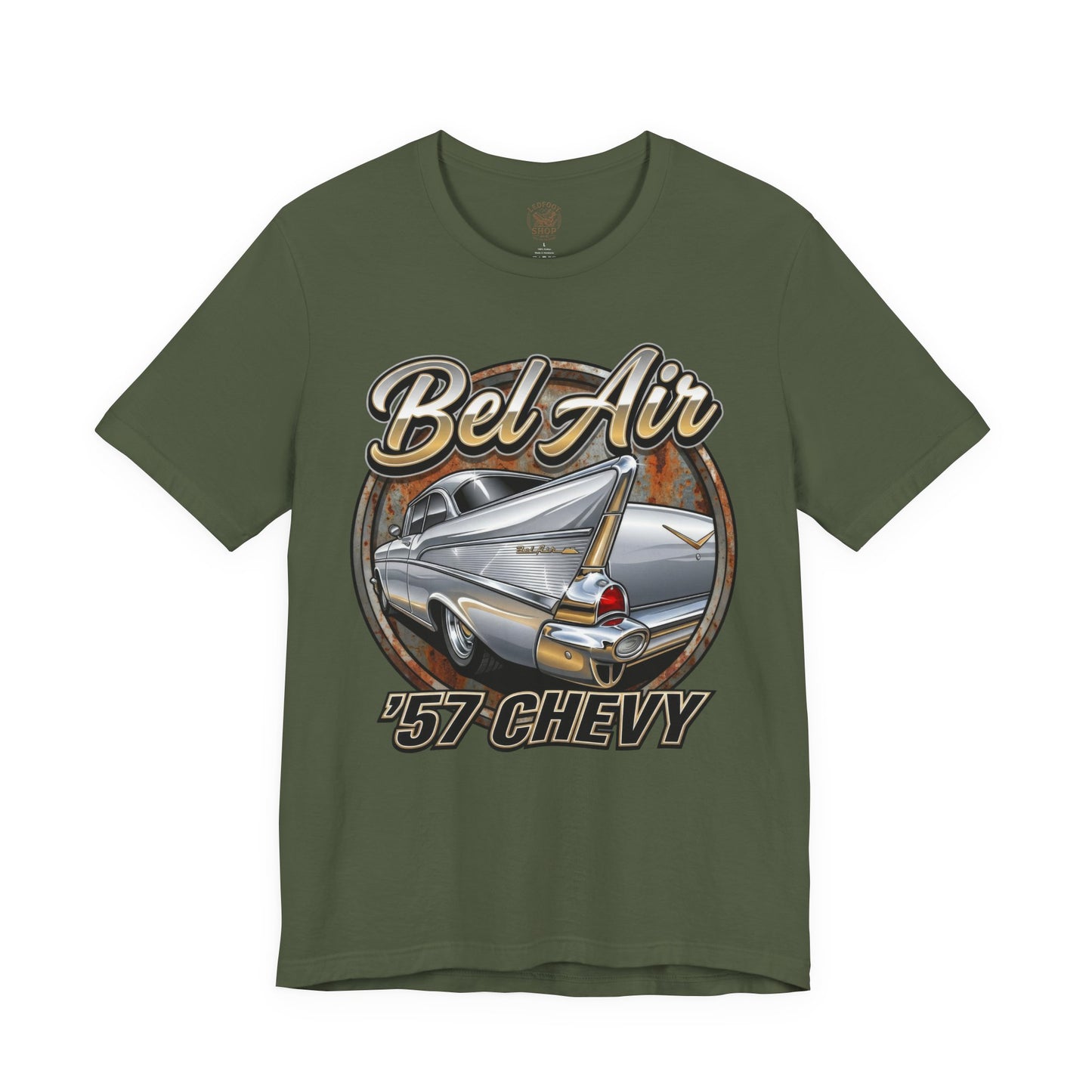 Vintage 57 Chevy Tailfin Shirt | Retro Car Graphic Tee 6C