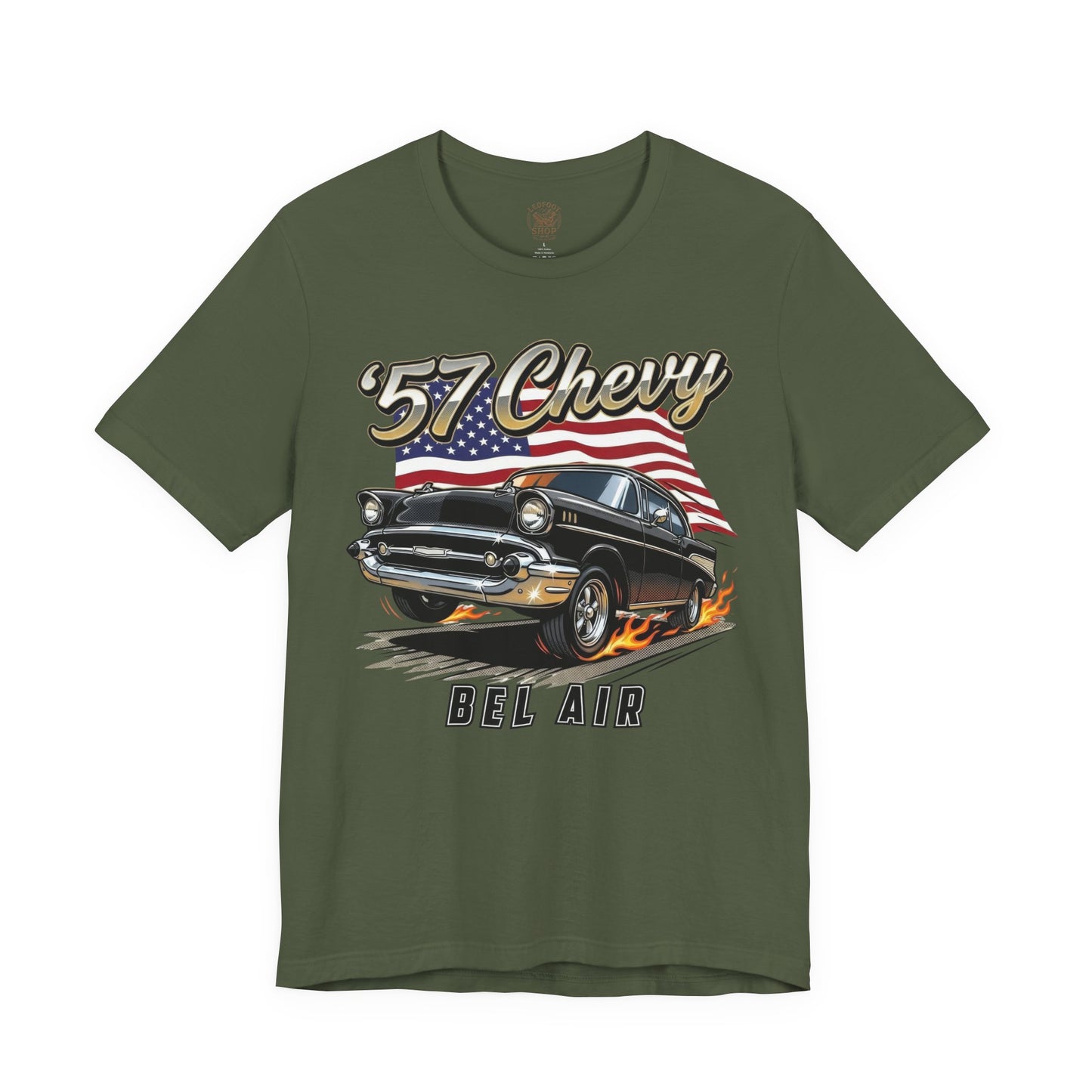 Vintage Americana 57 Chevy Shirt | Retro USA Tee 11B