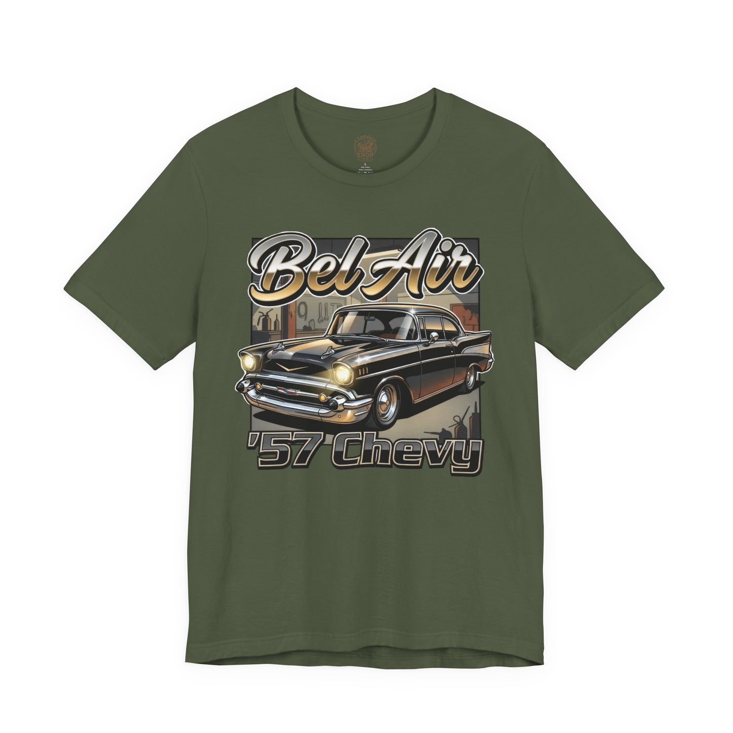 57 Chevy Night Garage Shirt | Classic Car Tee 14A