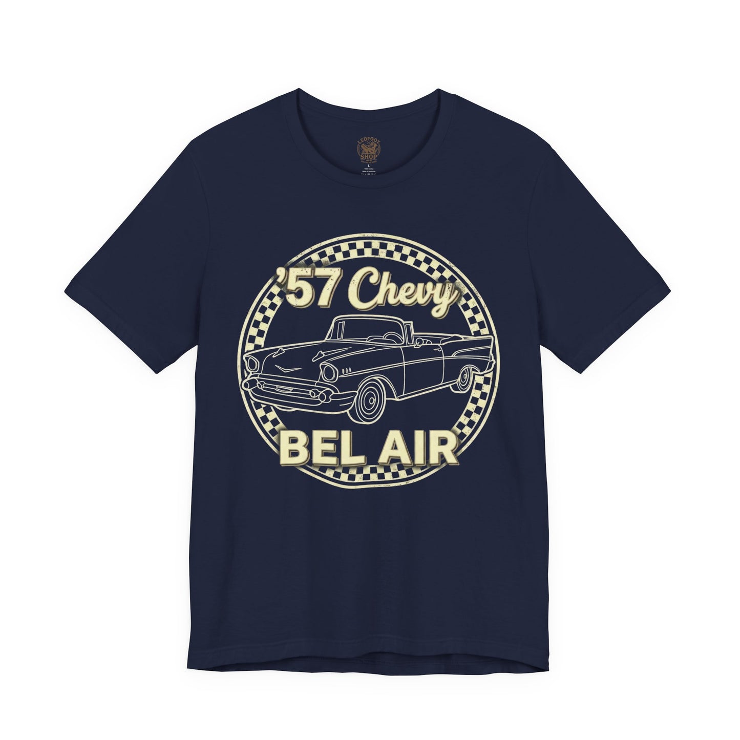 Minimalist 1957 Chevy Shirt | Simple Vintage Car Tee 5B