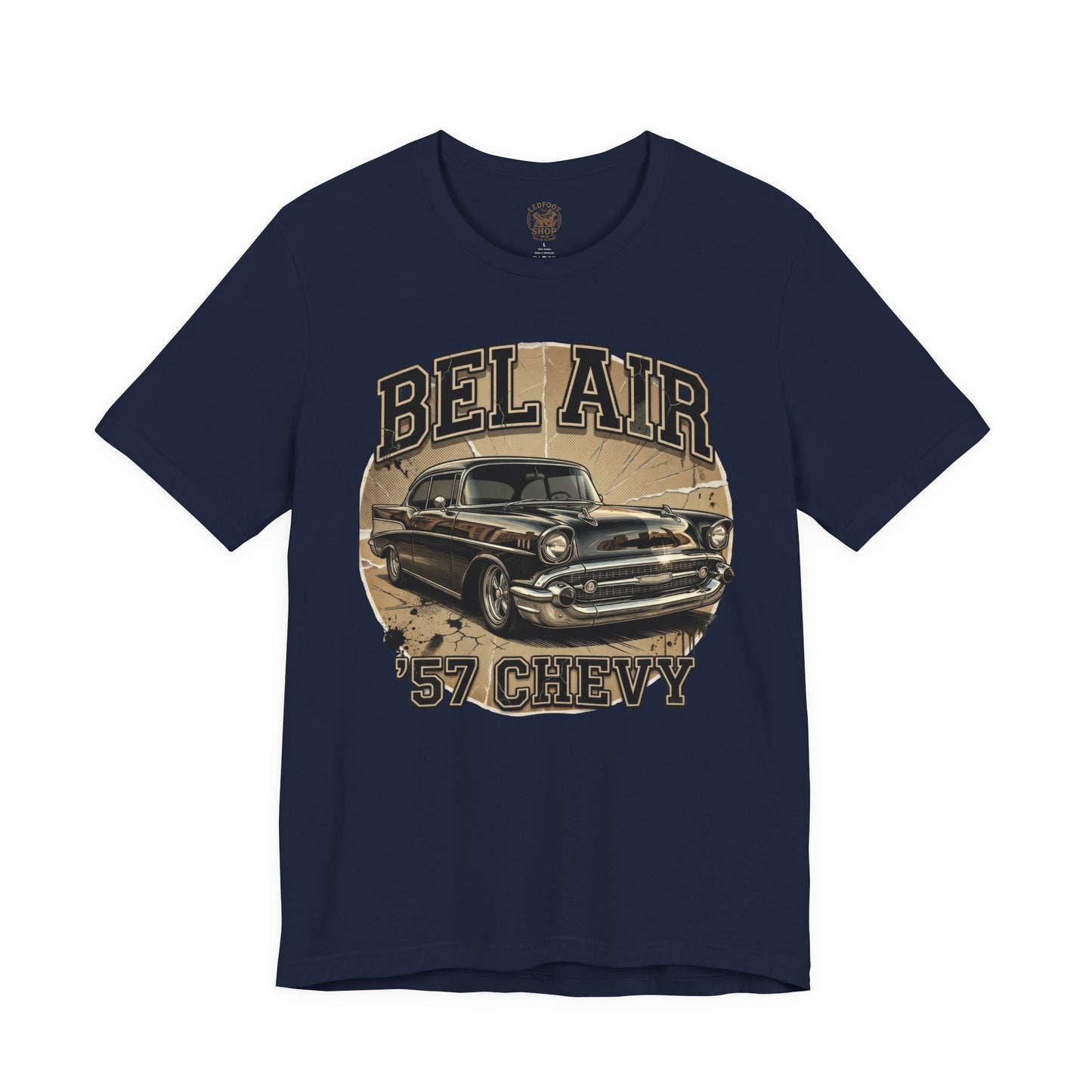Classic Chevy Detail Shirt | 57 Bel Air Chrome Tee 8B