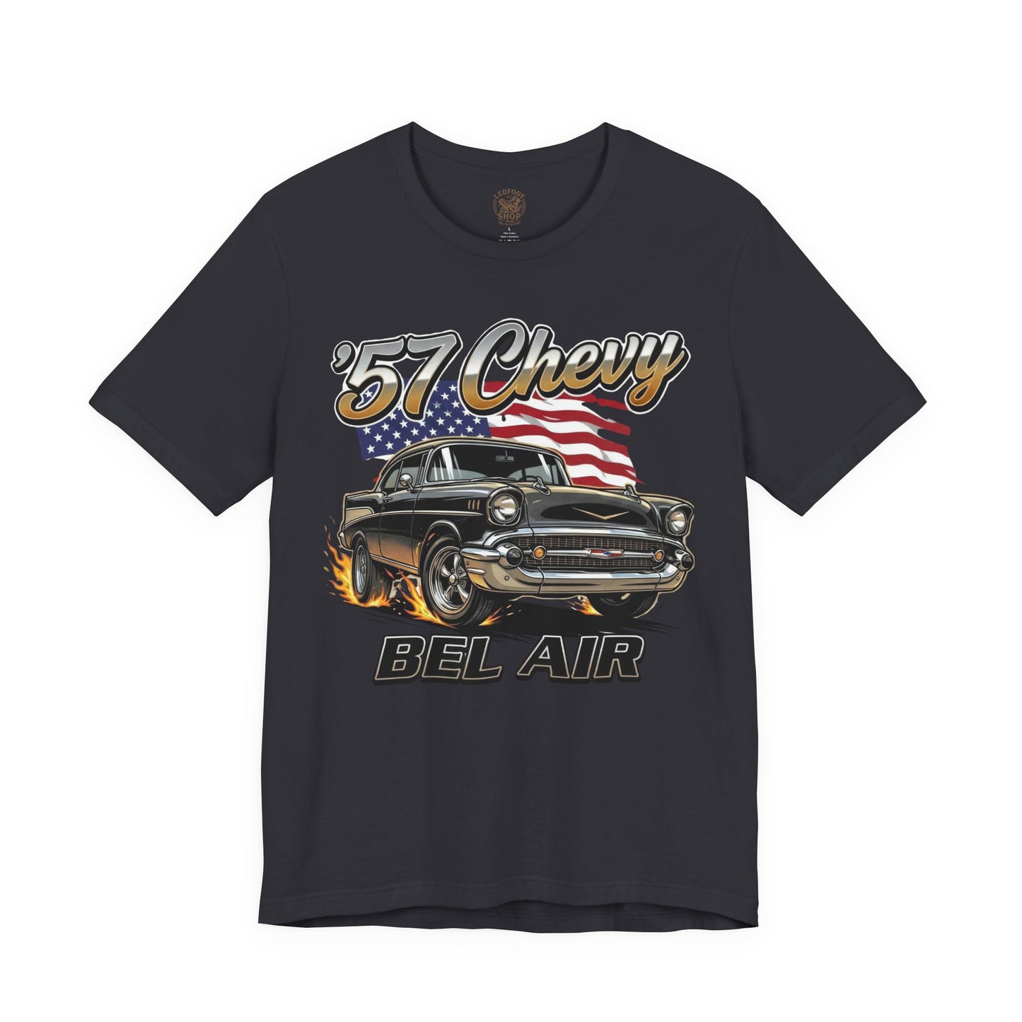 Vintage Americana 57 Chevy Shirt | Retro USA Tee 11C