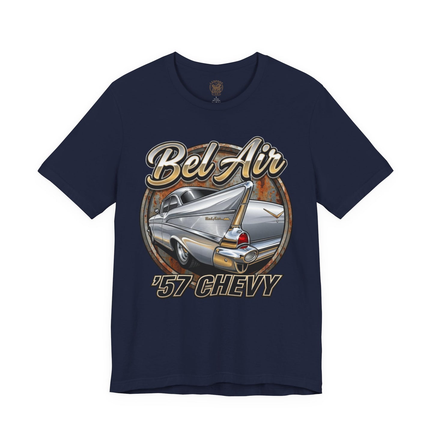 Vintage 57 Chevy Tailfin Shirt | Retro Car Graphic Tee 6C