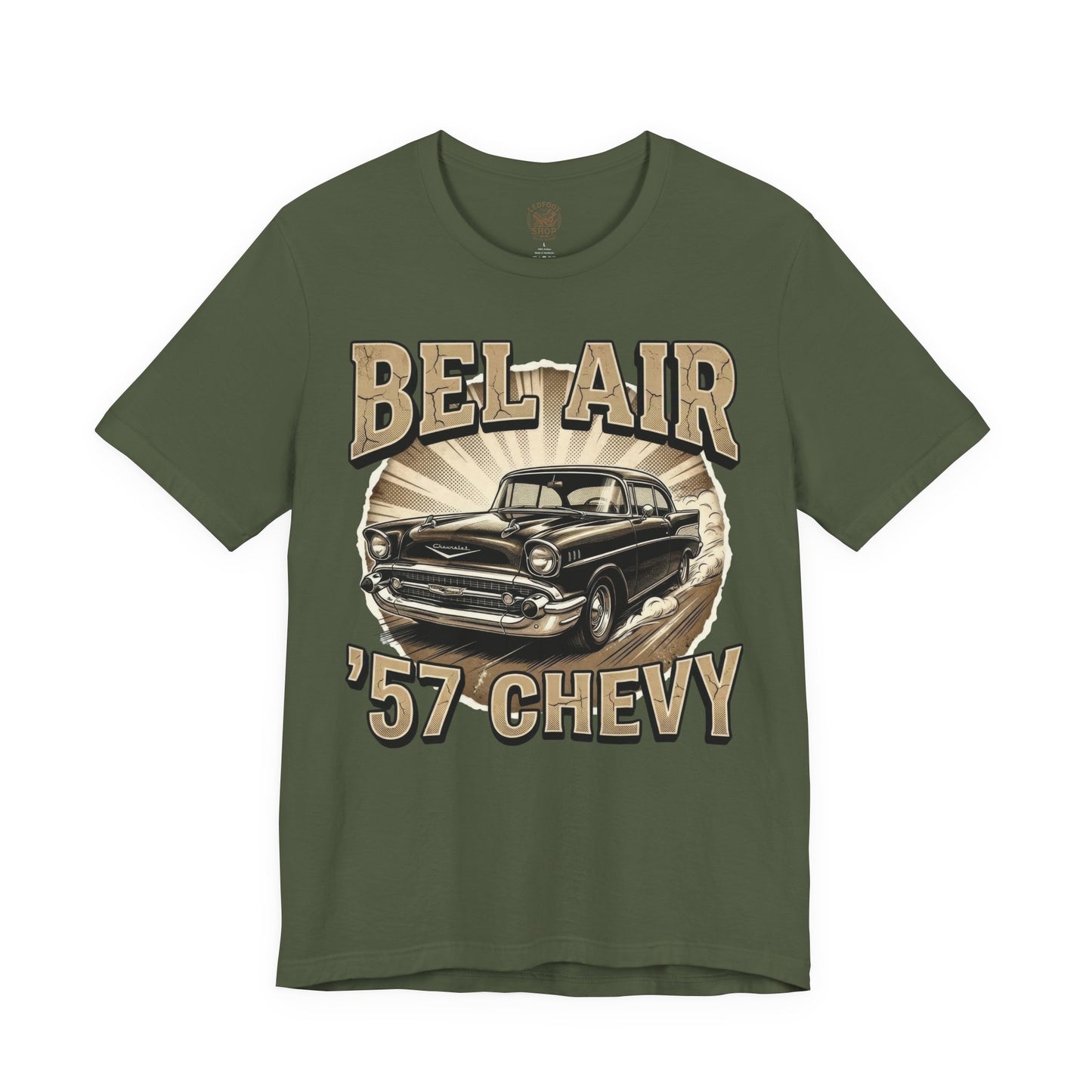 Burnout Car Gift Shirt | 57 Chevy Muscle Tee 9B