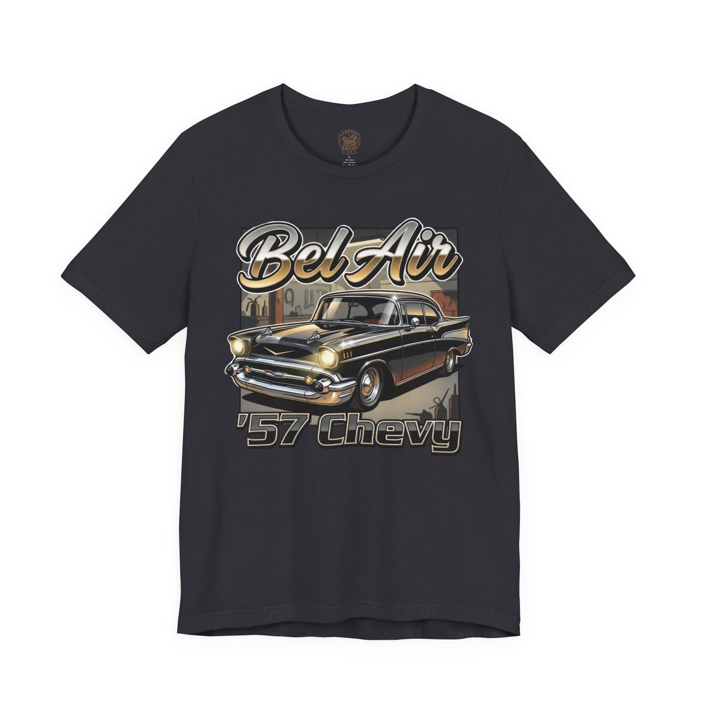 57 Chevy Night Garage Shirt | Classic Car Tee 14A