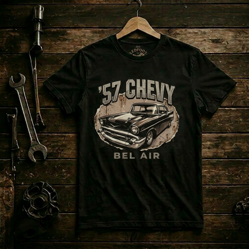 57 Chevy Bel Air T-Shirt | Classic Car Graphic Tee 1A