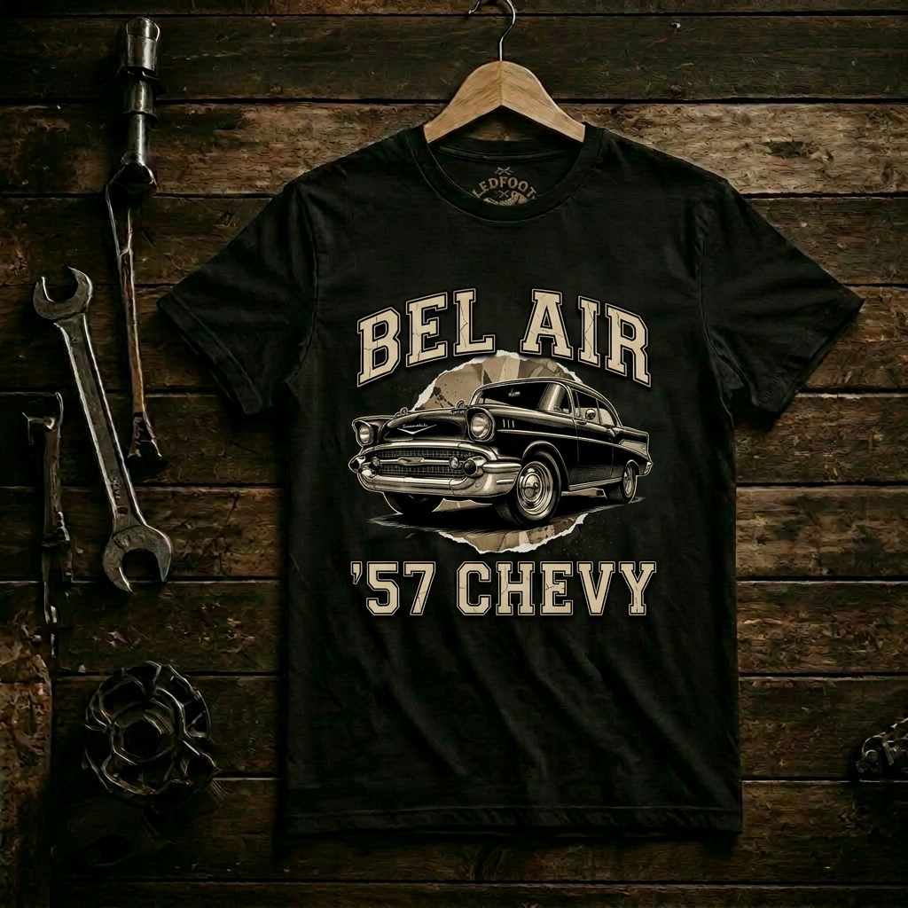 57 Chevy Gift for Dad | Classic Car Lover T-Shirt 1B