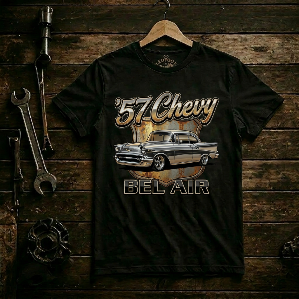 57 Chevy Cruiser T-Shirt | Vintage Road Trip Car Tee 2C