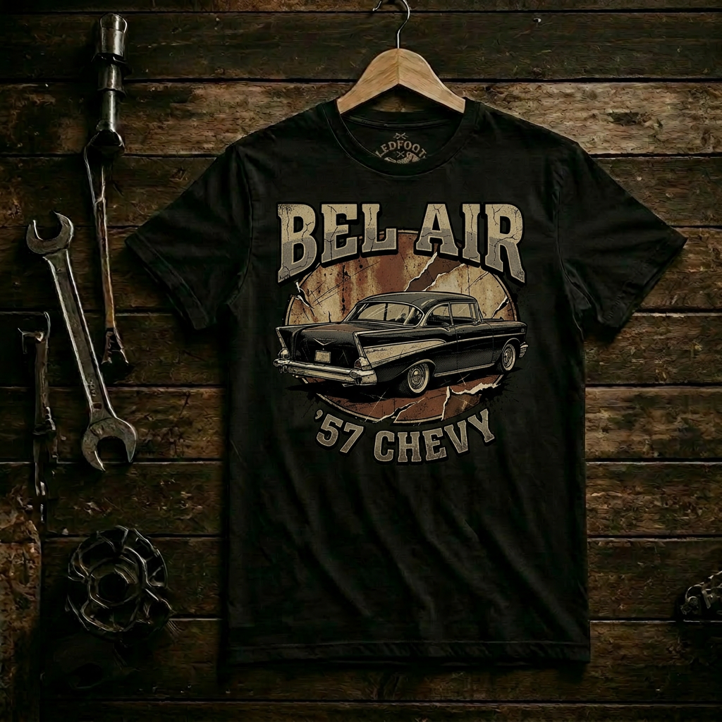 57 Chevy Tailfin Gift Shirt | Classic Car Lover Tee 6B