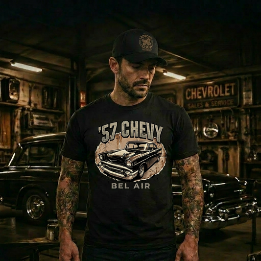 57 Chevy Bel Air T-Shirt | Classic Car Graphic Tee 1A