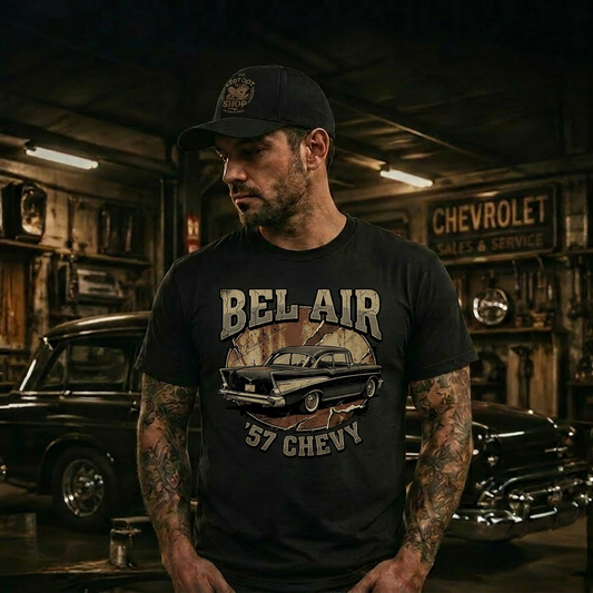 57 Chevy Tailfin Gift Shirt | Classic Car Lover Tee 6B