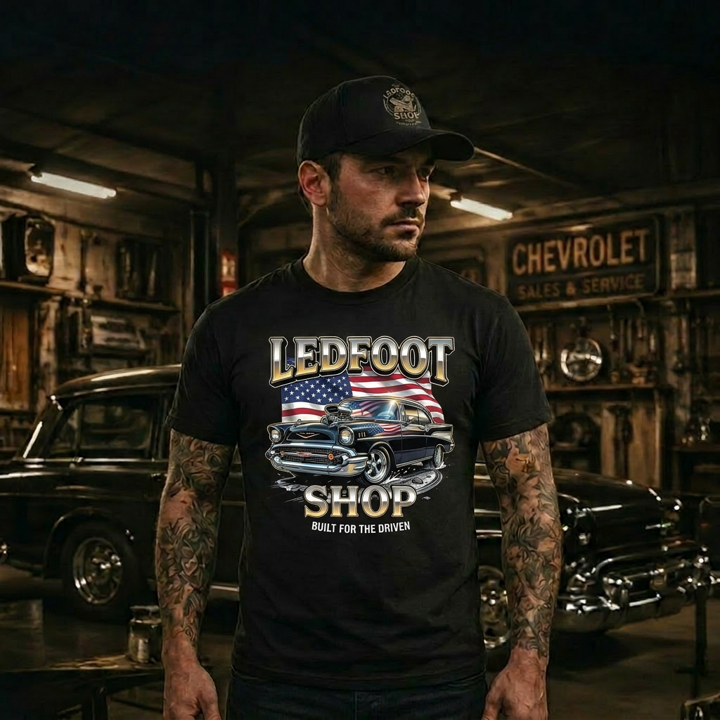 America 250 Chevy Shirt | Ledfoot Shop Tee 17D