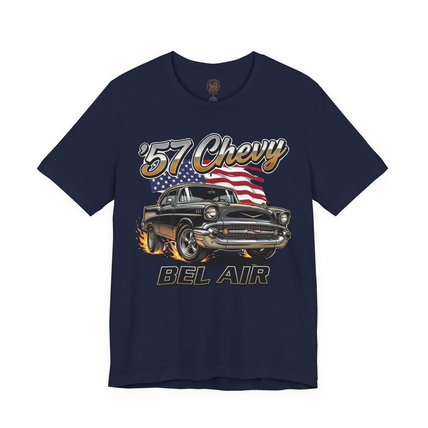 Vintage Americana 57 Chevy Shirt | Retro USA Tee 11C