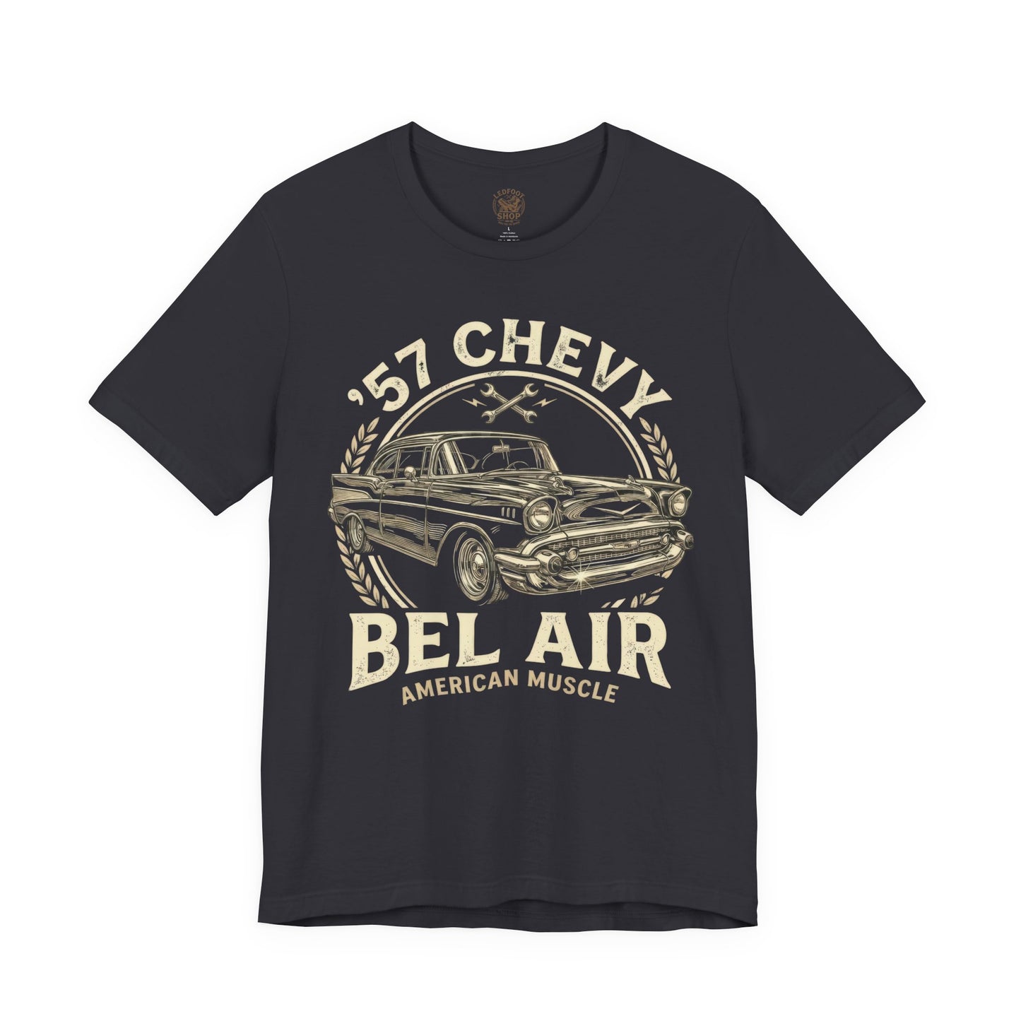 Classic Car Everyday Shirt | 57 Chevy Minimal Tee 5C