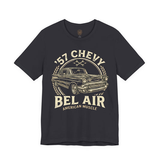 Classic Car Everyday Shirt | 57 Chevy Minimal Tee 5C