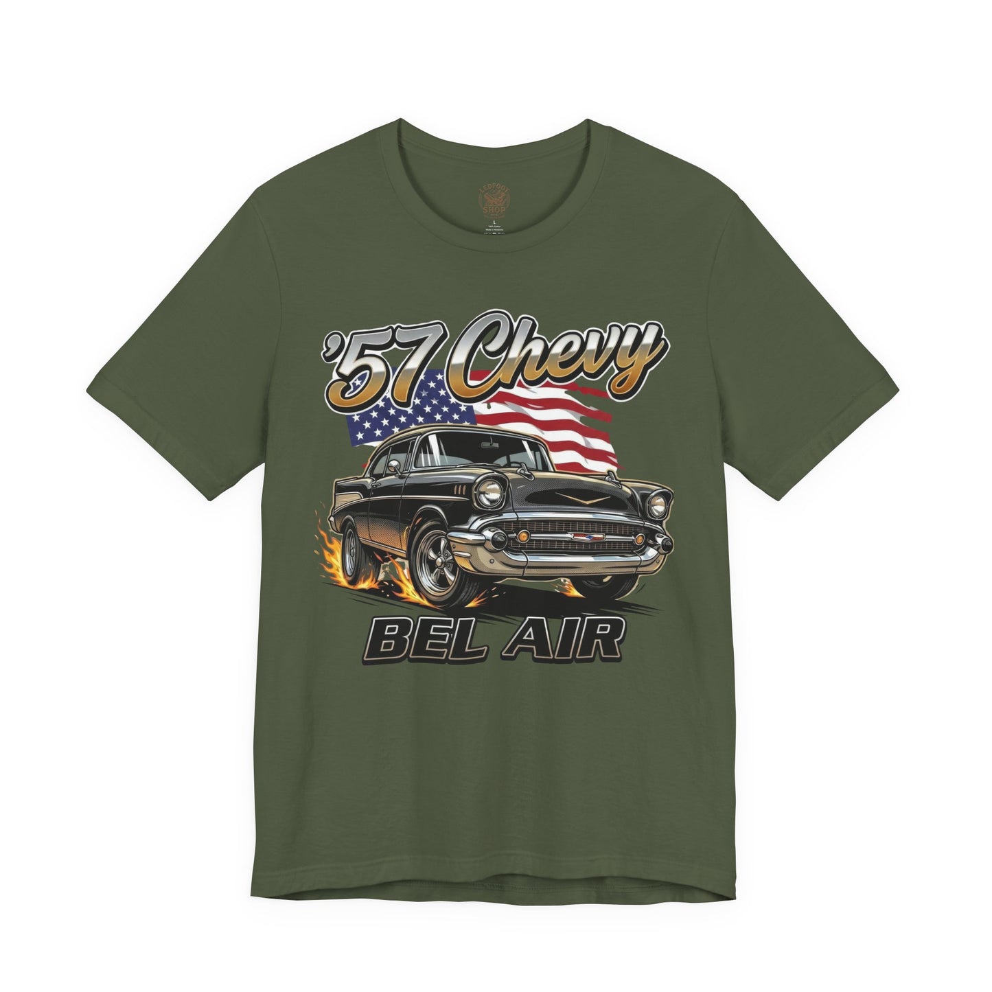 Vintage Americana 57 Chevy Shirt | Retro USA Tee 11C