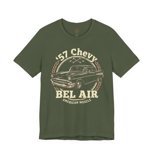57 Chevy Outline T-Shirt | Classic Car Gift Tee 5A