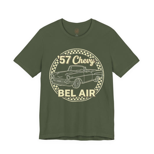Minimalist 1957 Chevy Shirt | Simple Vintage Car Tee 5B
