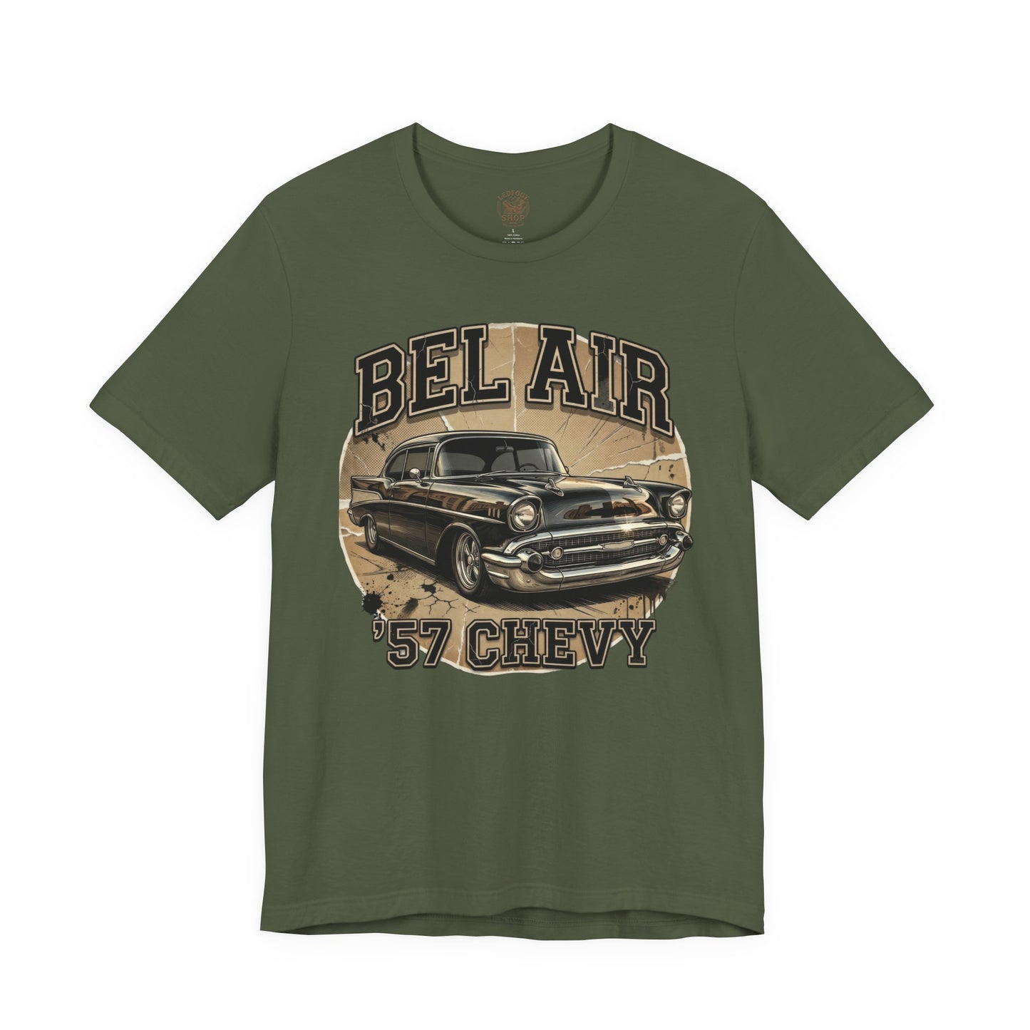Classic Chevy Detail Shirt | 57 Bel Air Chrome Tee 8B