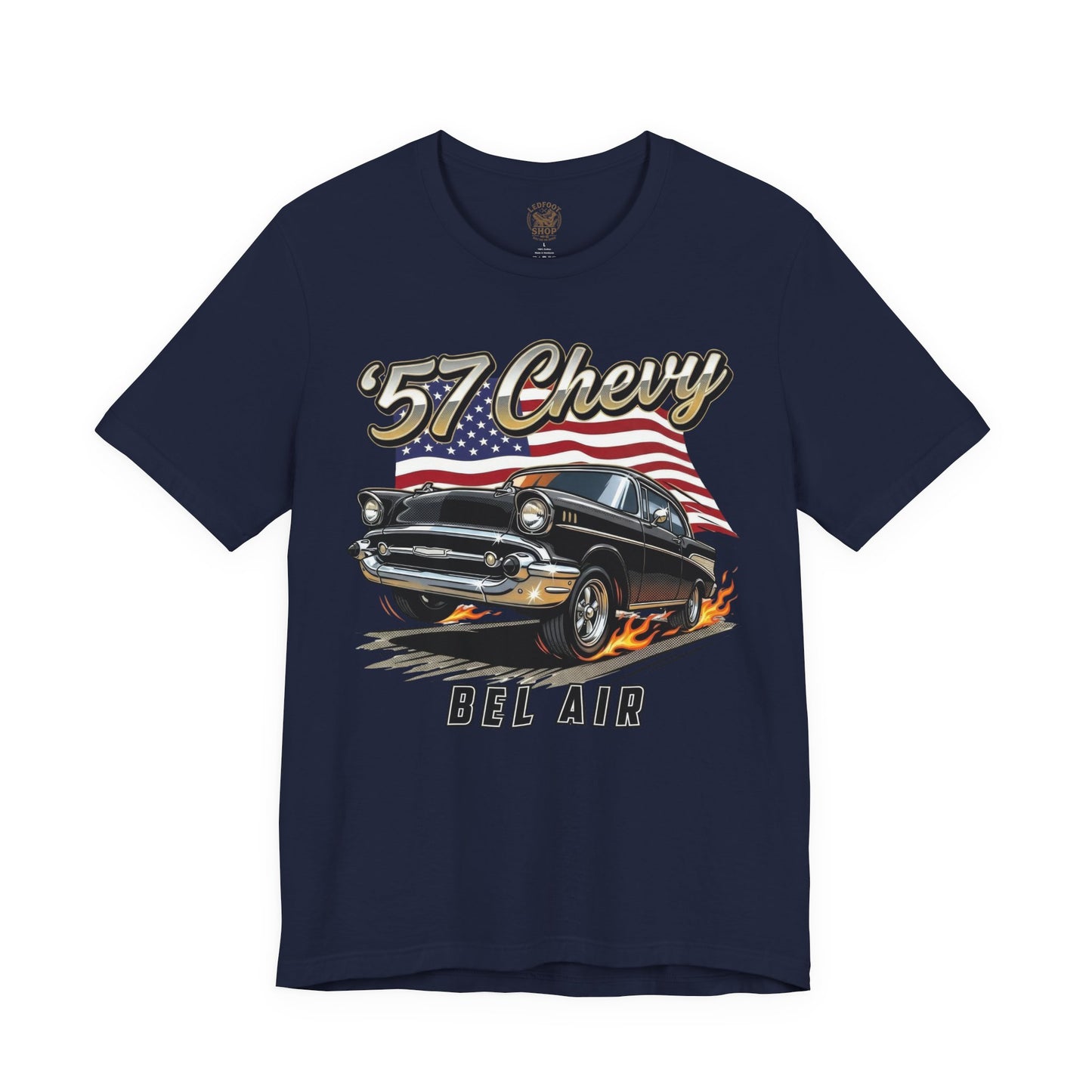 Vintage Americana 57 Chevy Shirt | Retro USA Tee 11B