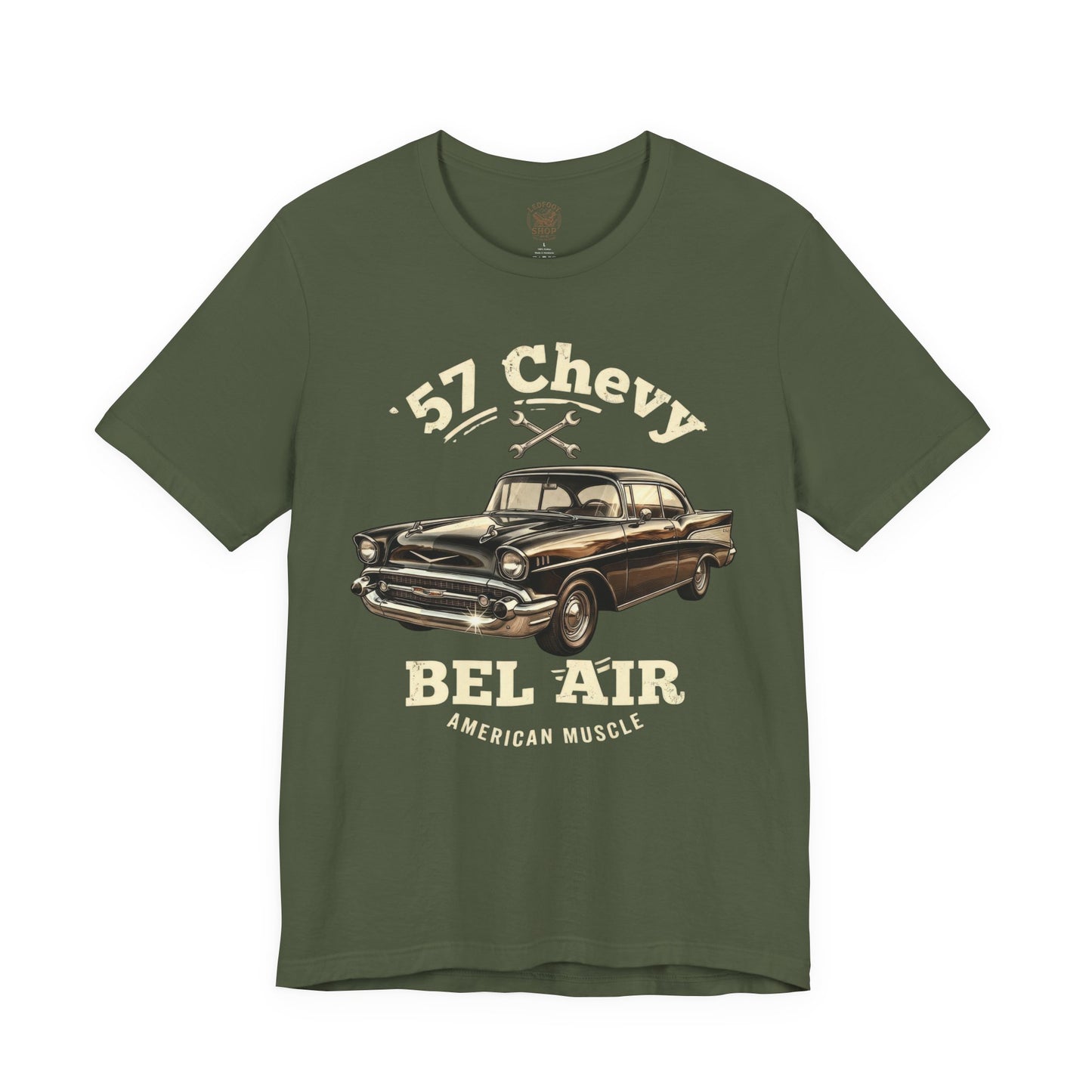 57 Chevy Chrome Detail Shirt | Classic Car Tee 8A