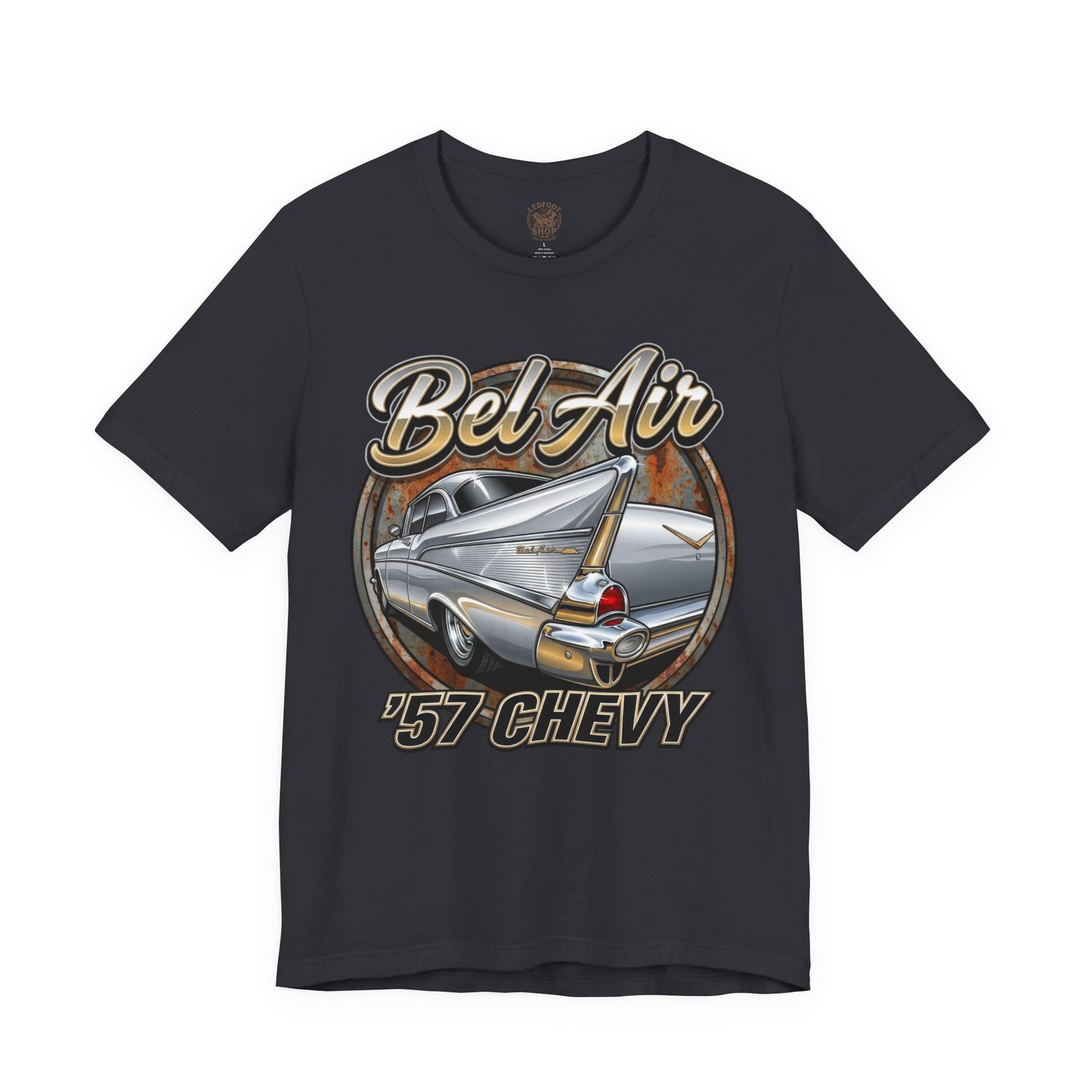 Vintage 57 Chevy Tailfin Shirt | Retro Car Graphic Tee 6C