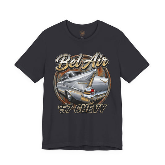 Vintage 57 Chevy Tailfin Shirt | Retro Car Graphic Tee 6C