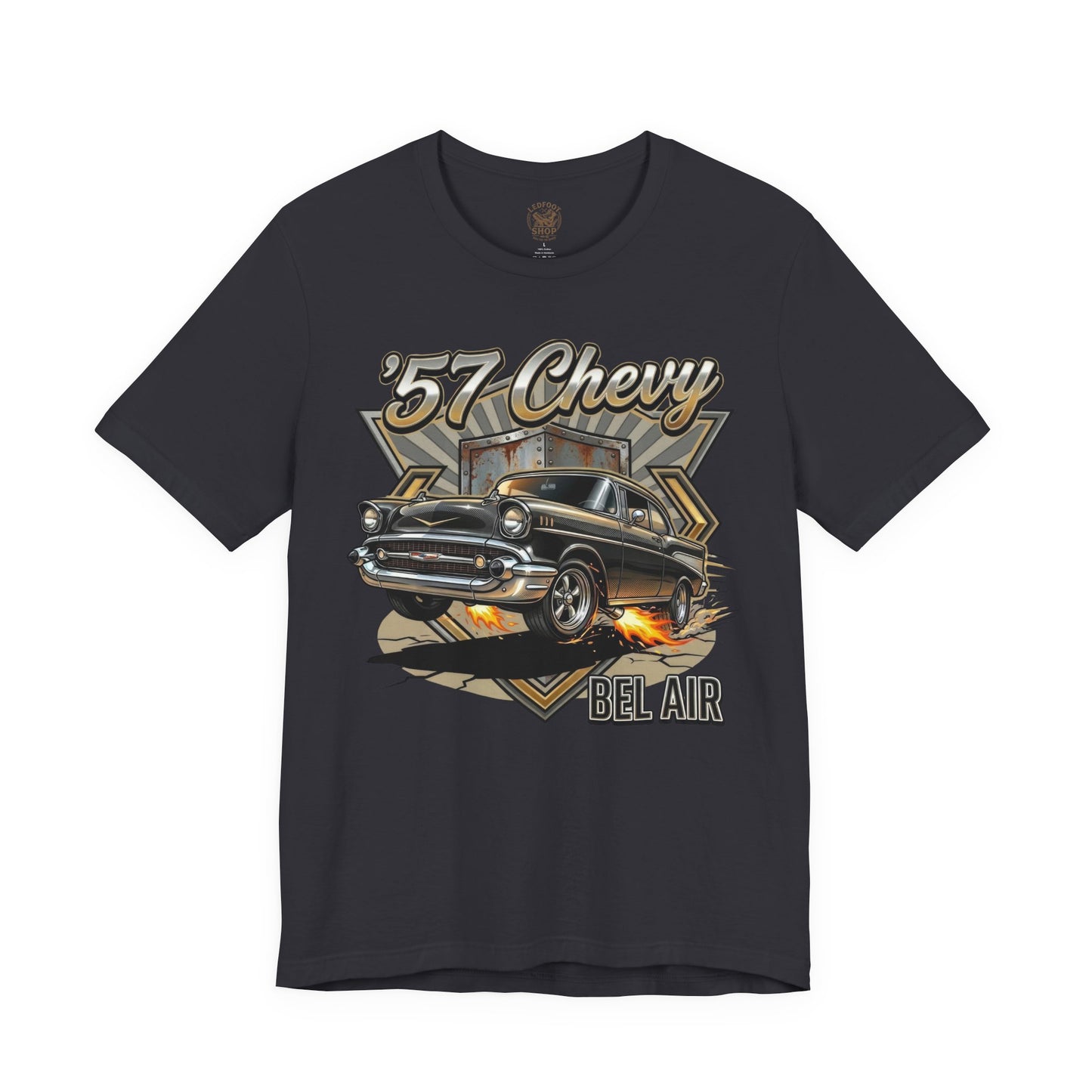 Vintage Garage 57 Chevy Shirt | Retro Shop Tee 7C