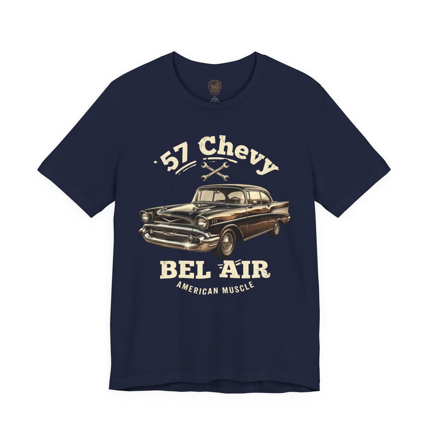 57 Chevy Chrome Detail Shirt | Classic Car Tee 8A