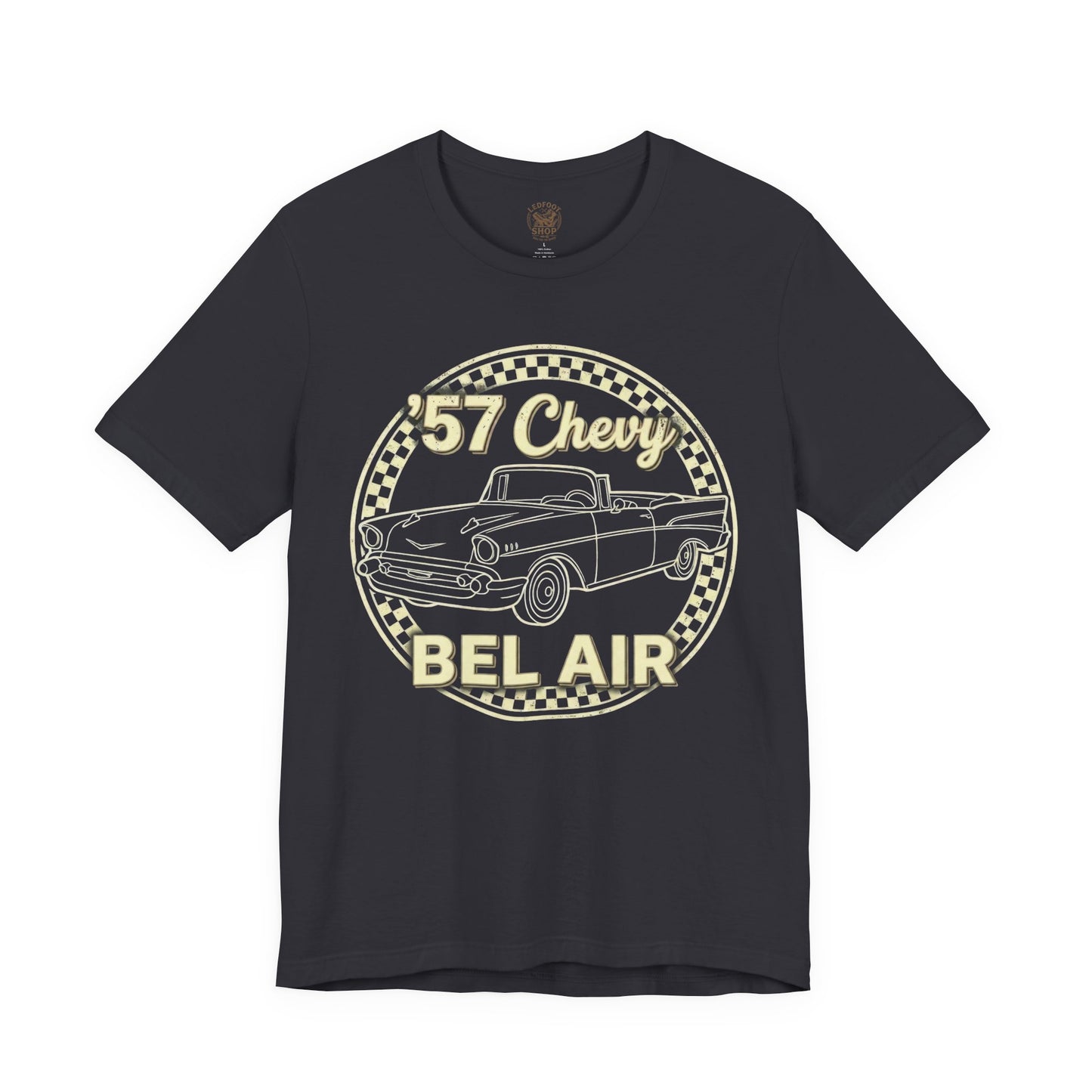 Minimalist 1957 Chevy Shirt | Simple Vintage Car Tee 5B