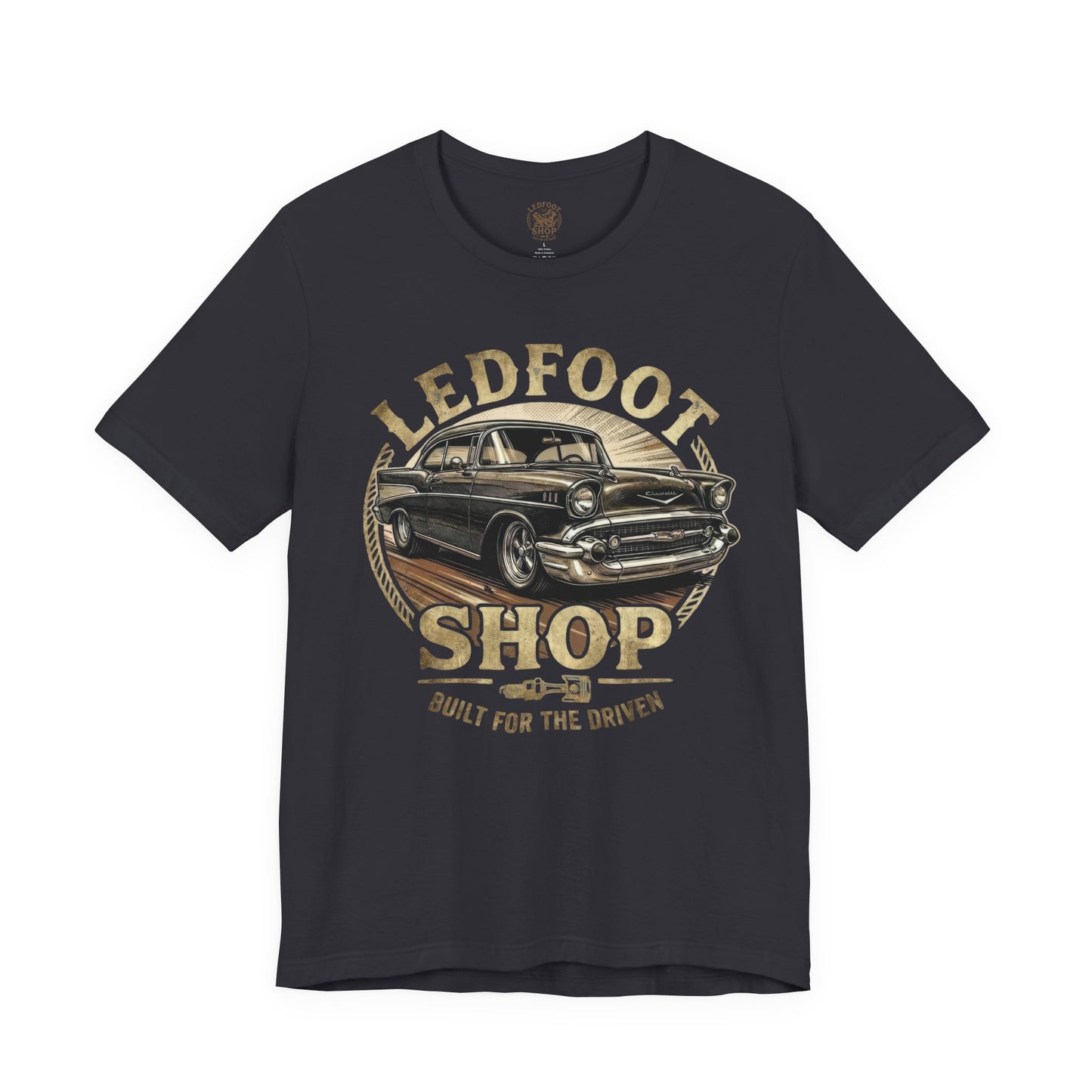Ledfoot Shop 57 Chevy Tee | Exclusive Branding and Style 16A