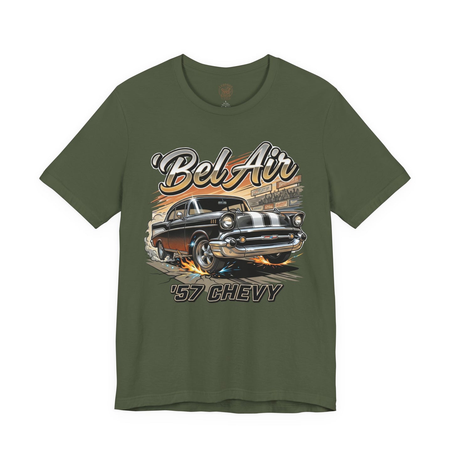 57 Chevy Racing Stripe Shirt | Classic Speed Tee 13A